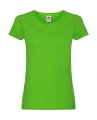 Goedkope Dames T-shirt Fruit of the Loom Lady fit 61-420-0 Lime Green